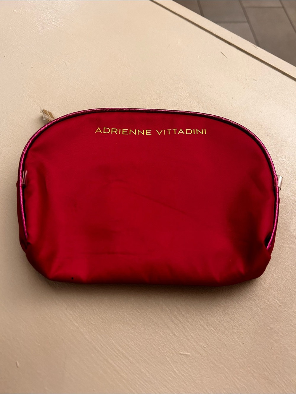 Adrienne Vittadini Red Cosmetic Pouch NEW